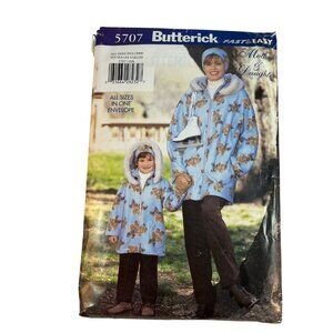 Butterick 5707 Mother Daughter Jacket Pants Hdbnd Pttrn Girls 2-8 Miss 6-18 Unct